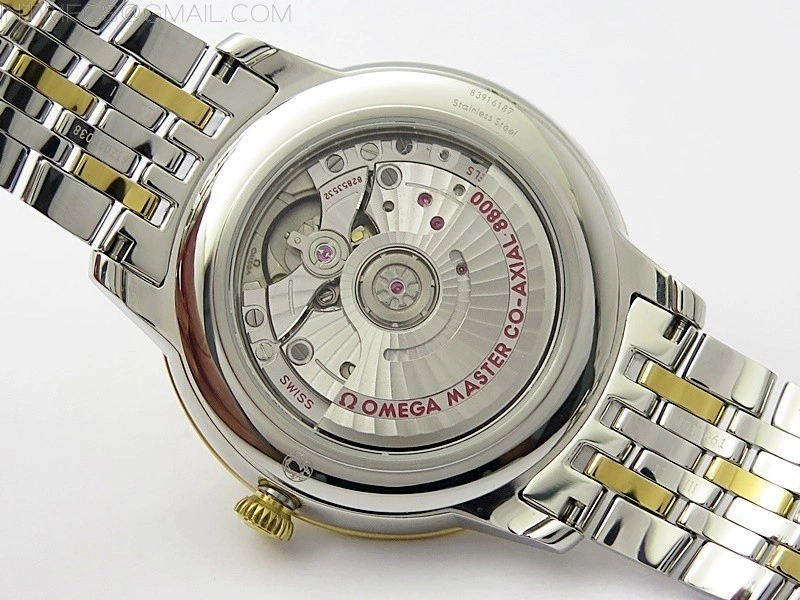 De Ville 40mm SS YG GTF 1:1 Best Edition Gold Dial on SS YG Bracelet A8000