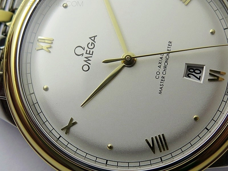 De Ville 40mm SS YG GTF 1:1 Best Edition White Dial on SS YG Bracelet A8000