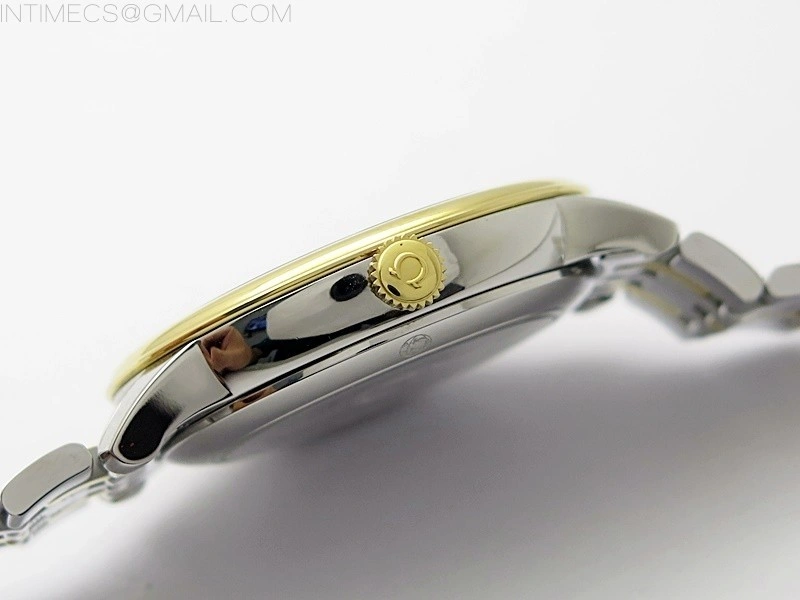 De Ville 40mm SS YG GTF 1:1 Best Edition White Dial on SS YG Bracelet A8000