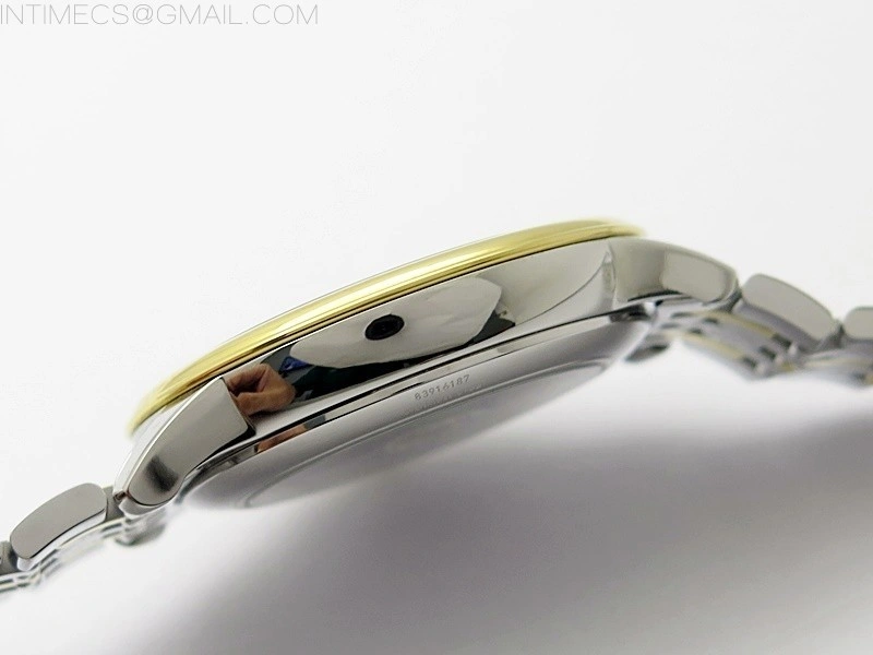 De Ville 40mm SS YG GTF 1:1 Best Edition White Dial on SS YG Bracelet A8000