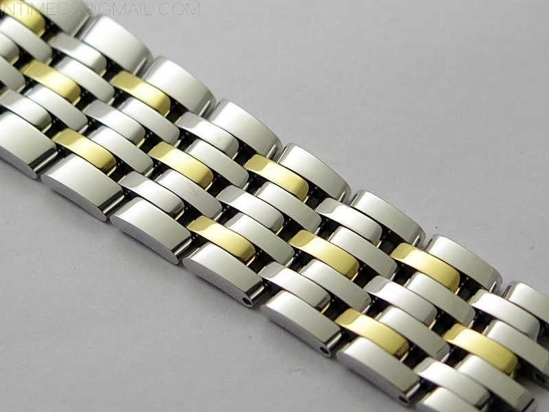 De Ville 40mm SS YG GTF 1:1 Best Edition White Dial on SS YG Bracelet A8000