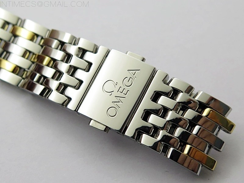 De Ville 40mm SS YG GTF 1:1 Best Edition White Dial on SS YG Bracelet A8000
