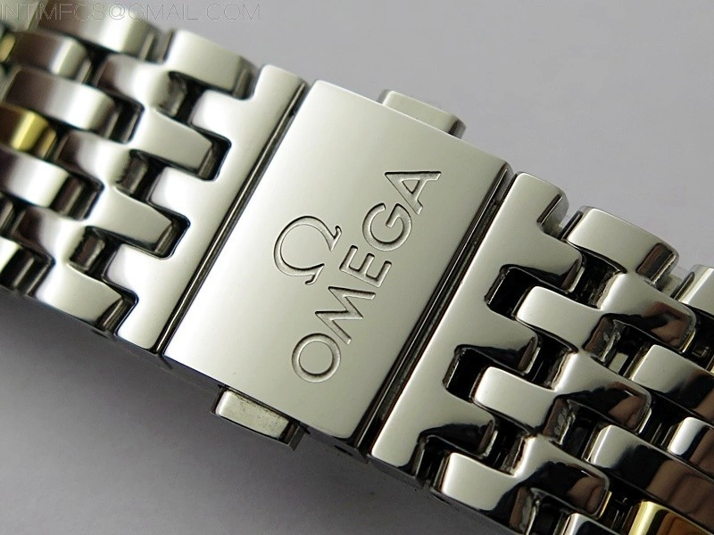 De Ville 40mm SS YG GTF 1:1 Best Edition White Dial on SS YG Bracelet A8000