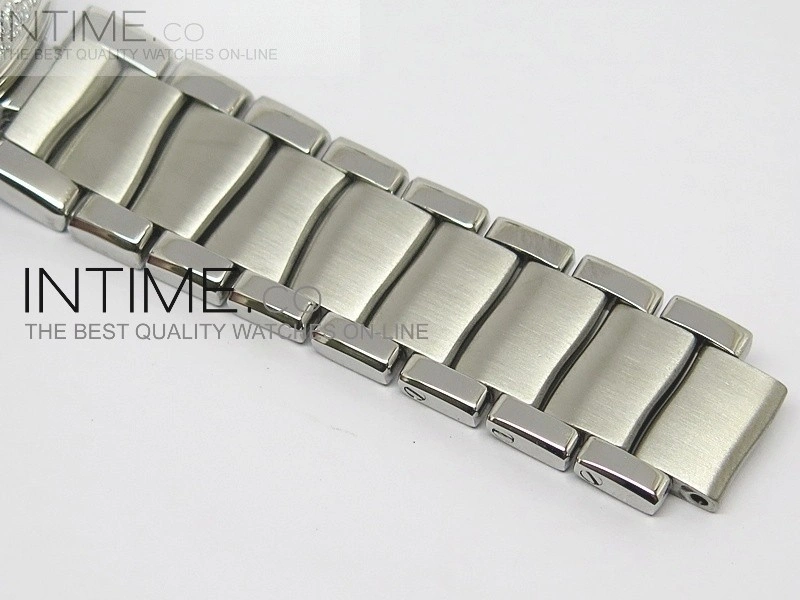 De Ville Lady SS Blue Textured Dial Diamonds Bezel on SS Bracelet SEIKO NH05A