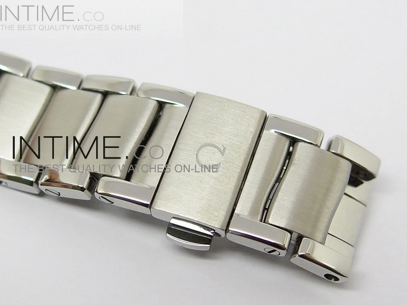 De Ville Lady SS Blue Textured Dial Diamonds Bezel on SS Bracelet SEIKO NH05A