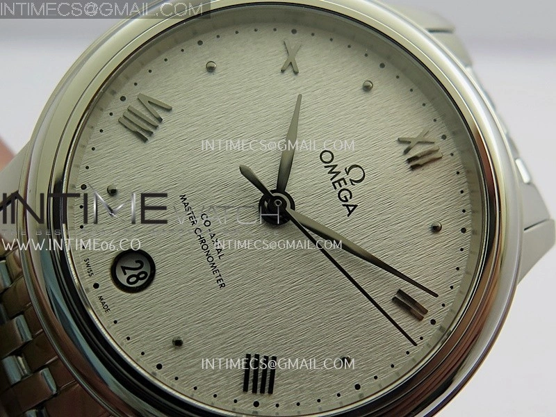 De Ville Prestige 34mm SS VSF 1:1 Best Edition Silver Dial On SS Bracelet A8000