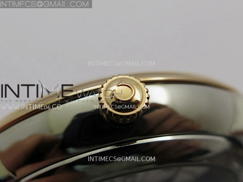 De Ville Prestige 34mm SS RG VSF 1:1 Best Edition Black Dial On SS Bracelet A8000