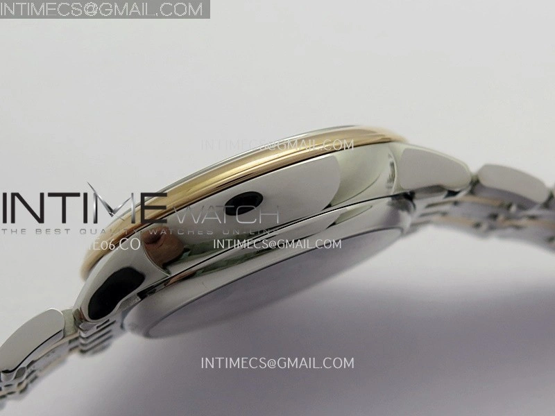 De Ville Prestige 34mm SS RG VSF 1:1 Best Edition Black Dial On SS Bracelet A8000