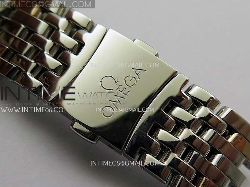 De Ville Prestige 34mm SS RG VSF 1:1 Best Edition Black Dial On SS Bracelet A8000