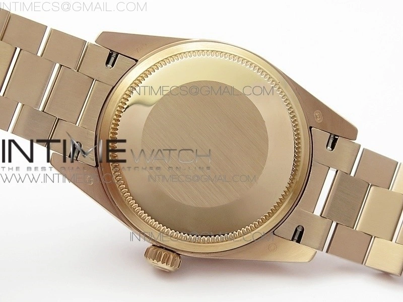 Datejust 31mm 278275 RG Dia Bezel BP Best Edition Gray Roman Markers Dial @6 Dia on RG President Bracelet
