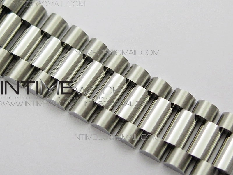 Day-Date 40mm 228239 BP New Dial Version 904 SS Silver T Crystal Markers Dial on SS President Bracelet A2836