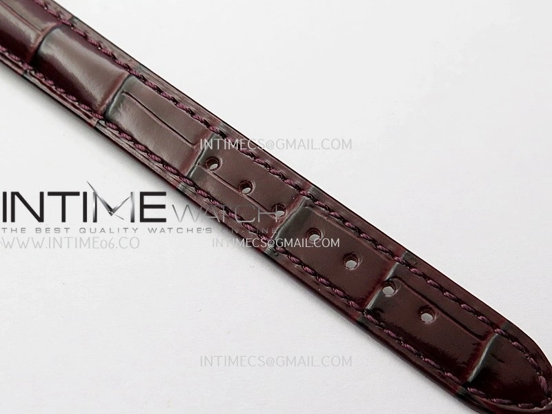 Tank WSTA0016 19mm RG Diamond Bezel 8848F Best Edition Silver Dial On Brown Leather Strap Ronda Quartz