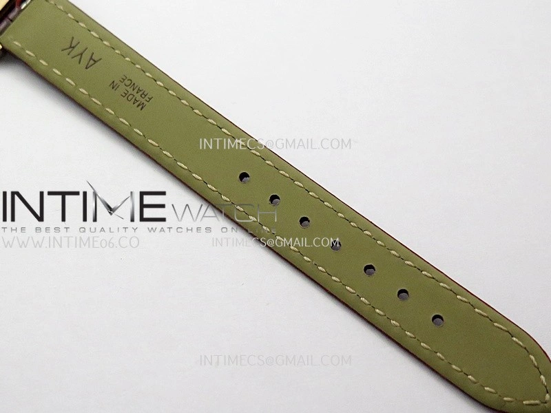 Tank WSTA0016 19mm RG Diamond Bezel 8848F Best Edition Silver Dial On Brown Leather Strap Ronda Quartz