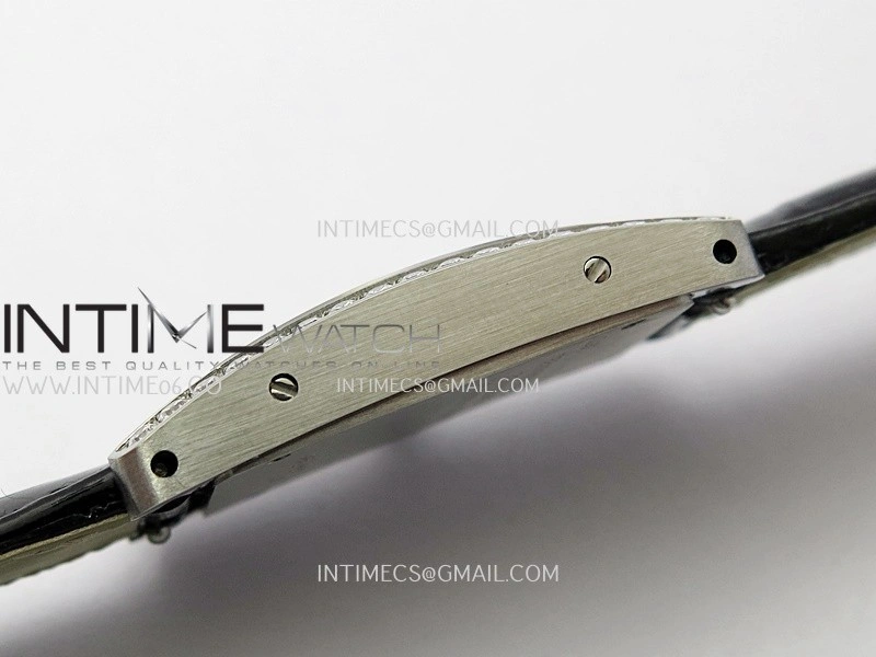 Tank WSTA0016 19mm SS Diamond Bezel 8848F Best Edition Silver Dial on Black Leather Strap Ronda Quartz