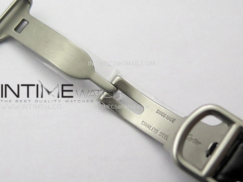 Tank WSTA0016 19mm SS Diamond Bezel 8848F Best Edition Silver Dial on Black Leather Strap Ronda Quartz