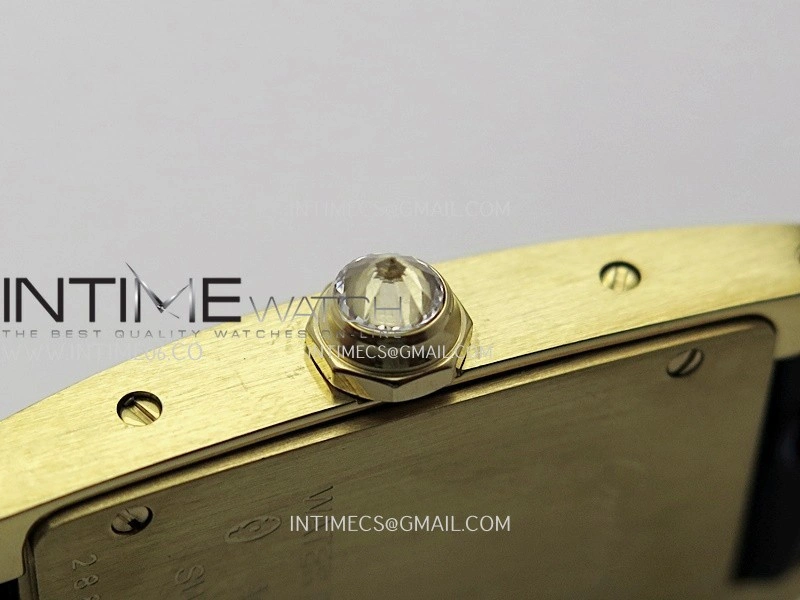 Tank WSTA0016 19mm YG Diamond Bezel 8848F Best Edition Silver Dial on Black Leather Strap Ronda Quartz