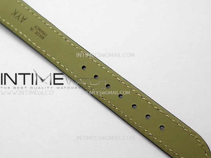 Tank WSTA0016 19mm YG Diamond Bezel 8848F Best Edition Silver Dial on Black Leather Strap Ronda Quartz