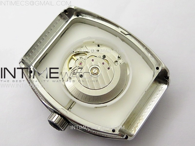 Vanguard V45 Full Diamonds ABF Best Edition White Dial Diamonds Markers On White Gummy Strap A2824