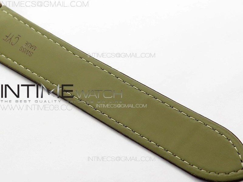 Ballon Bleu 42mm Diamonds Bezel RG 3KF 1:1 Best Edition Ice Blue Dial on Brown Leather Strap A2824