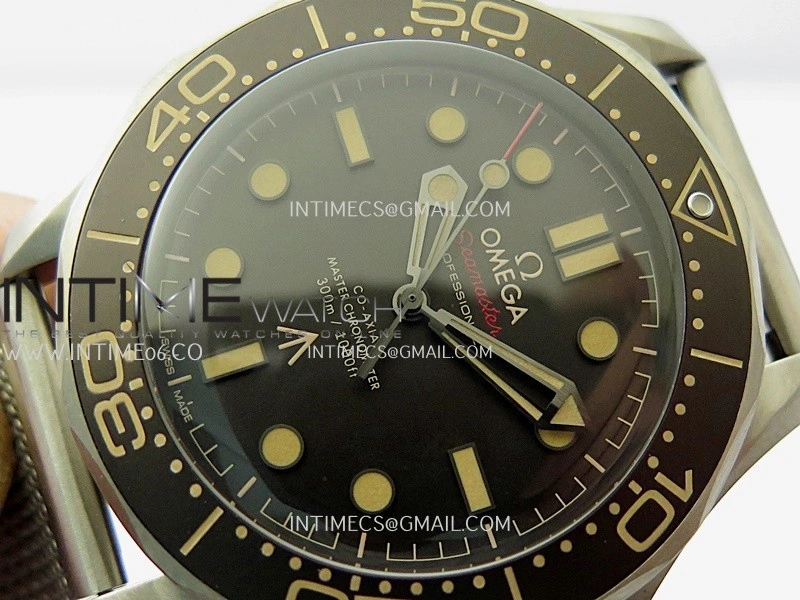Seamaster 300 "No Time to Die" Titanium V7 VSF 1:1 Best Edition On Titanium Mesh Bracelet SA8806 Super Clone