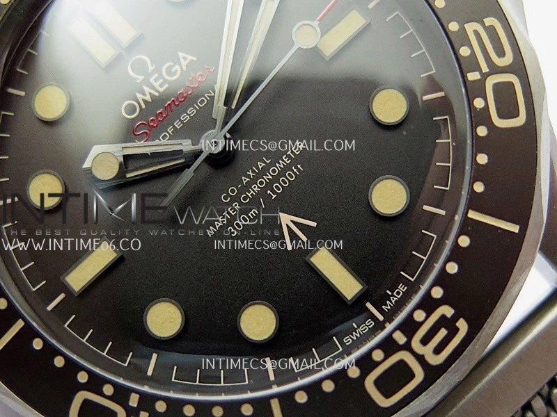 Seamaster 300 "No Time to Die" Titanium V7 VSF 1:1 Best Edition On Titanium Mesh Bracelet SA8806 Super Clone