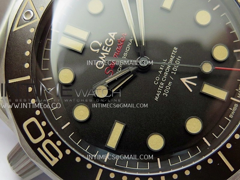Seamaster 300 "No Time to Die" Titanium V7 VSF 1:1 Best Edition On Titanium Mesh Bracelet SA8806 Super Clone