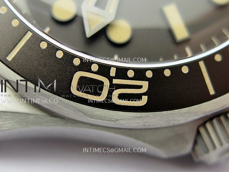 Seamaster 300 "No Time to Die" Titanium V7 VSF 1:1 Best Edition On Titanium Mesh Bracelet SA8806 Super Clone