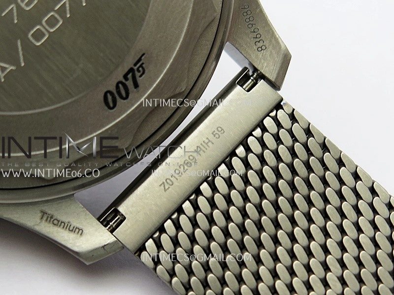 Seamaster 300 "No Time to Die" Titanium V7 VSF 1:1 Best Edition On Titanium Mesh Bracelet SA8806 Super Clone