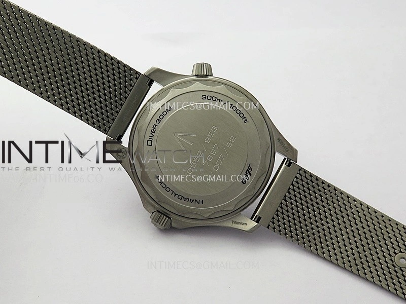 Seamaster 300 "No Time to Die" Titanium V7 VSF 1:1 Best Edition On Titanium Mesh Bracelet SA8806 Super Clone