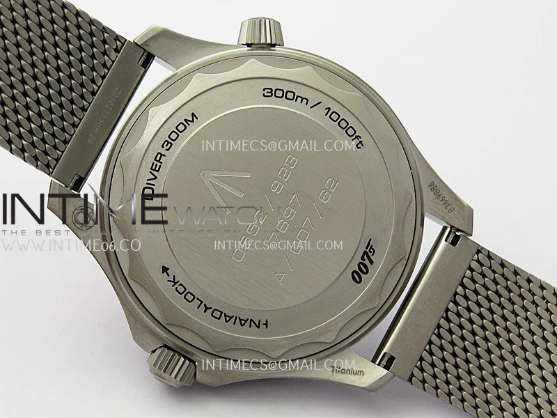 Seamaster 300 "No Time to Die" Titanium V7 VSF 1:1 Best Edition On Titanium Mesh Bracelet SA8806 Super Clone
