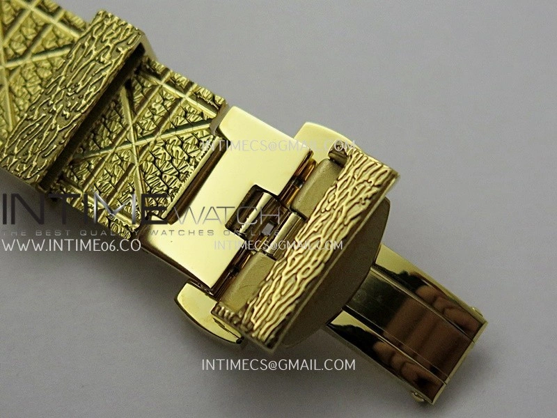 La D de Dior Satine 25mm YG 8848F 1:1 Best Edition Black Dial On YG bracelet Swiss Quartz