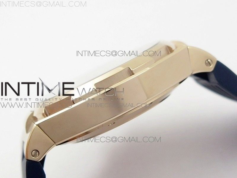 Overseas Dual Time Power Reserve RG TWA Best Edition Blue Dial on Blue Rubber Strap A1222