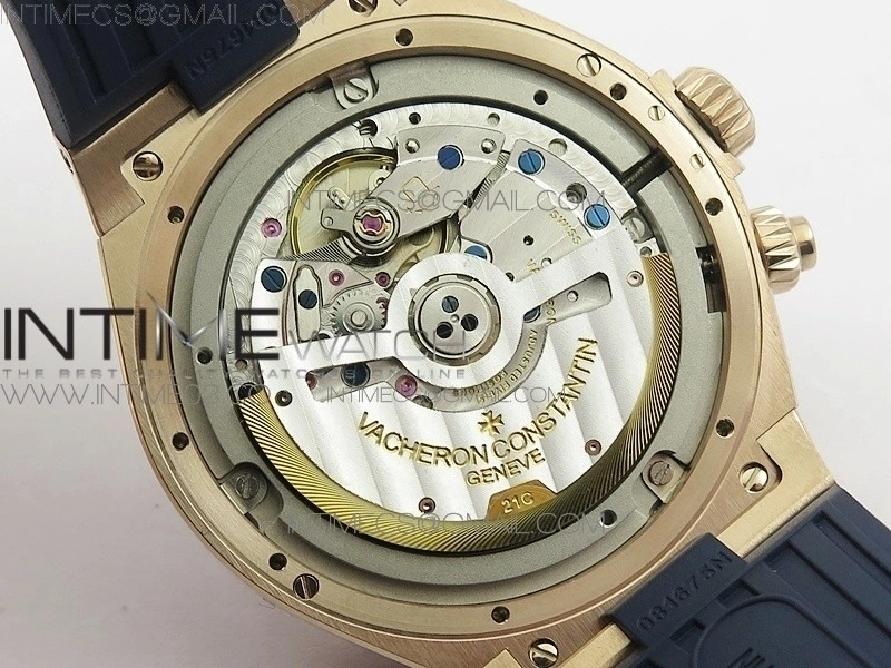 Overseas Dual Time Power Reserve RG TWA Best Edition Blue Dial on Blue Rubber Strap A1222