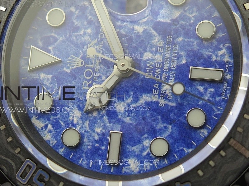 Sea Dweller 43mm Carbon 'IRBIS' DIWF Best Edition Blue Dial on Blue Nylon Strap VR3235