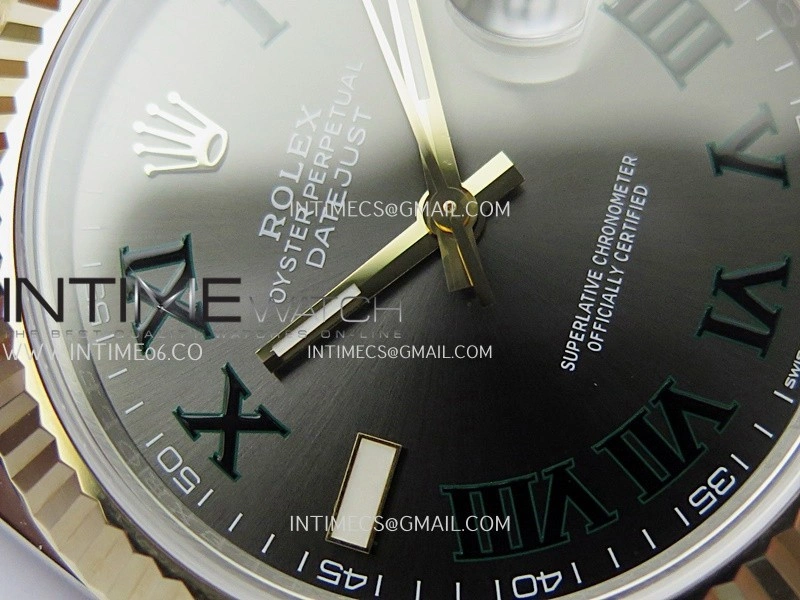 DateJust 41mm 126333 Wrapped SS YG 3EF 1:1 Best Edition Gray Dial Roman Marker on Wrapped SS YG Jubilee Bracelet A3235