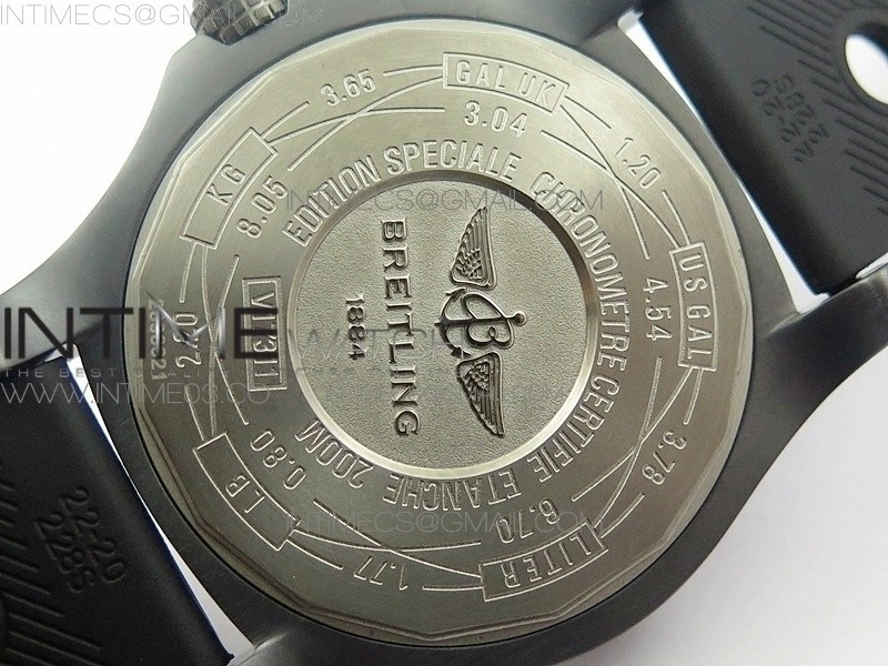 AVENGER BLACKBIRD V17311 Ti DLC 1:1 Best Edition Black CF Dial on Nylon Strap A2824