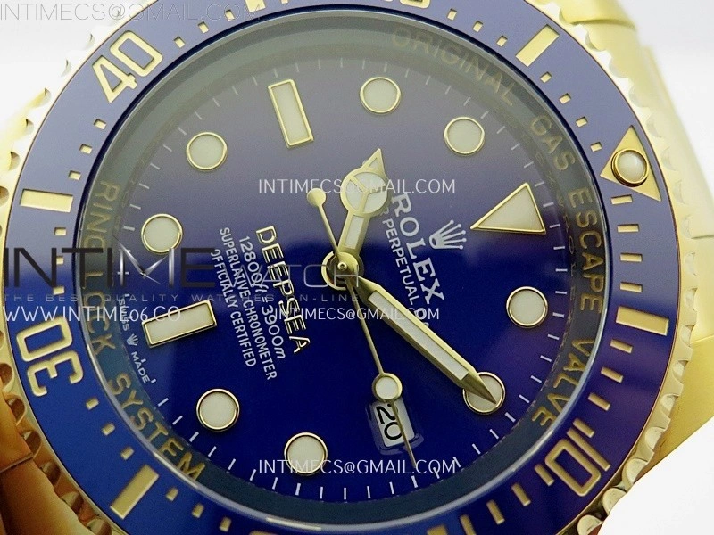 Sea-Dweller DEEPSEA 136668LB "D-BLUE" YG 3EF Best Edition Blue Dial On RG Oyster Bracelet VR3235