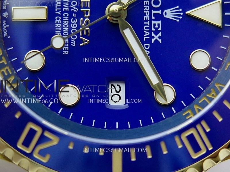 Sea-Dweller DEEPSEA 136668LB "D-BLUE" YG 3EF Best Edition Blue Dial On RG Oyster Bracelet VR3235
