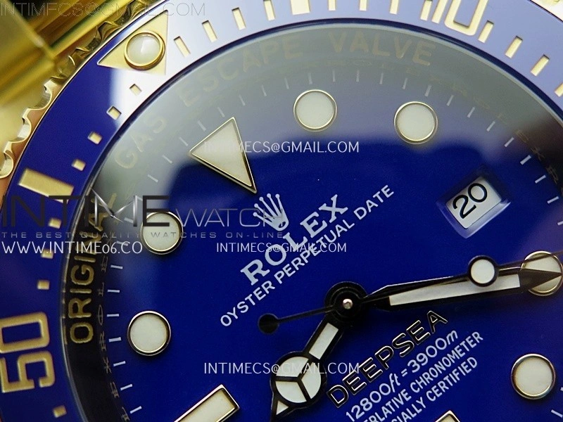 Sea-Dweller DEEPSEA 136668LB "D-BLUE" YG 3EF Best Edition Blue Dial On RG Oyster Bracelet VR3235