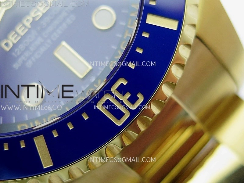 Sea-Dweller DEEPSEA 136668LB "D-BLUE" YG 3EF Best Edition Blue Dial On RG Oyster Bracelet VR3235