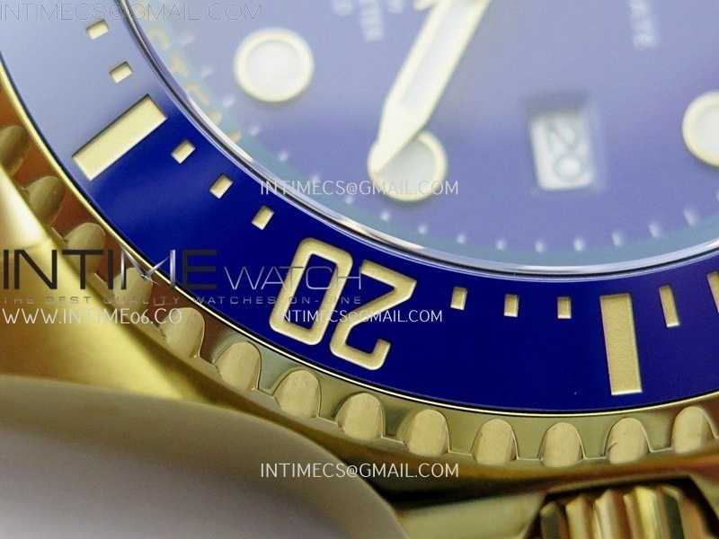 Sea-Dweller DEEPSEA 136668LB "D-BLUE" YG 3EF Best Edition Blue Dial On RG Oyster Bracelet VR3235