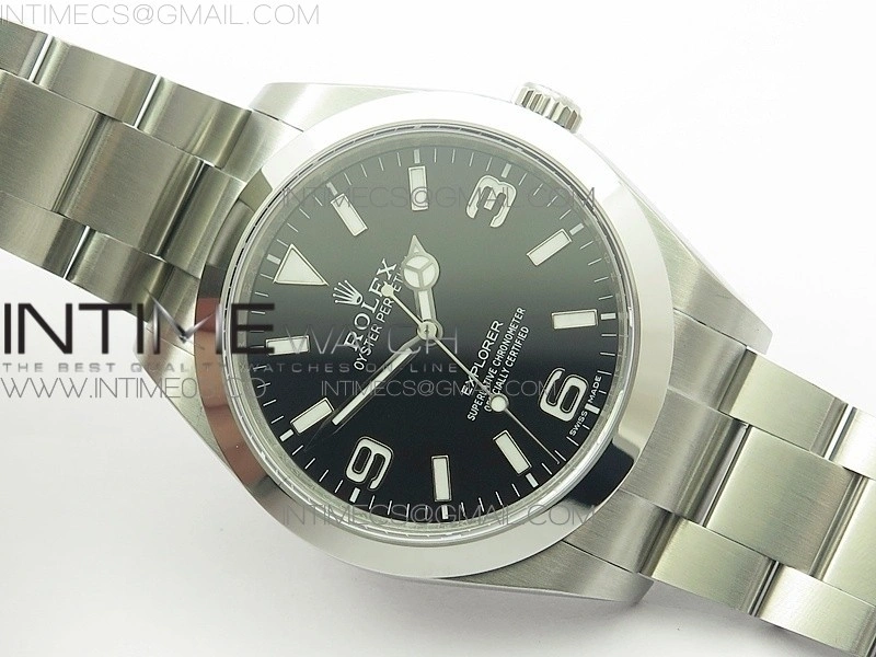 EXPLORER I 214270 39mm BP 1:1 Best Edition Black Dial 904L SS Case and Bracelet