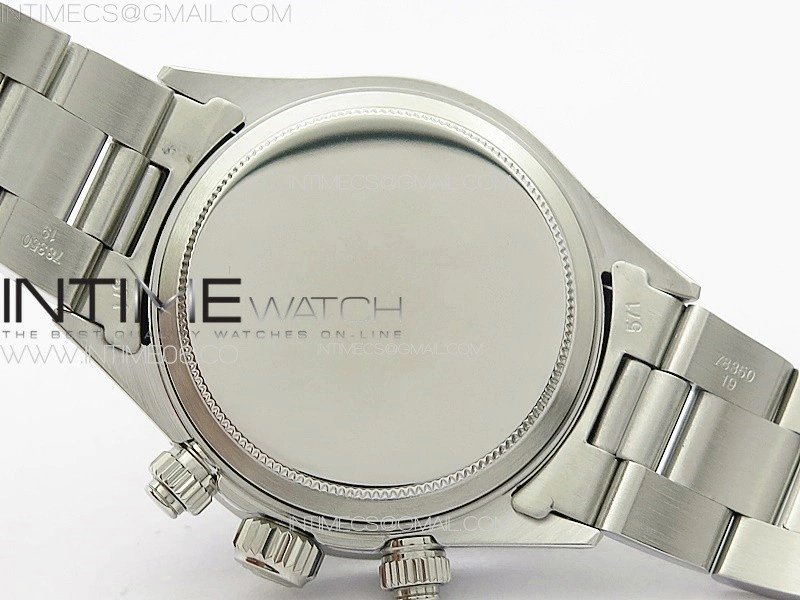 Daytona 6263 SS JKF Best Edition Black Dial White Subdials Black Tachymeter Bezel on SS Bracelet Venus 75