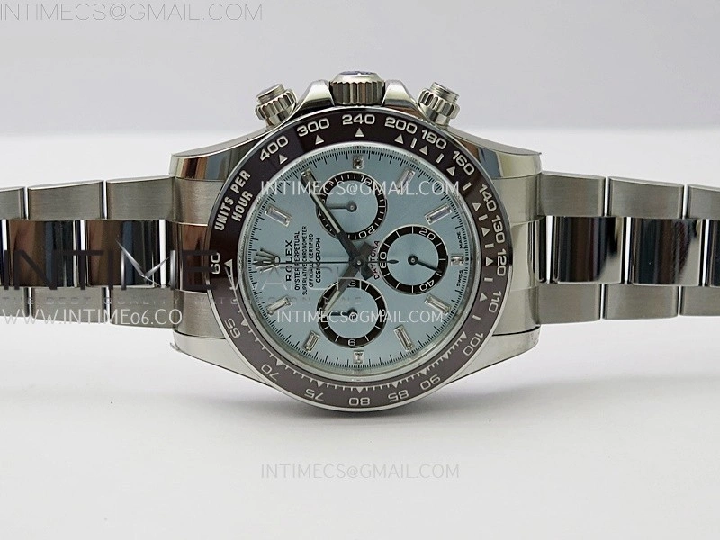 Daytona 126506 904L SS VSF 1:1 Best Edition Ice Blue Dial Diamond Markers on 904L SS Bracelet Super Clone Asian 4131