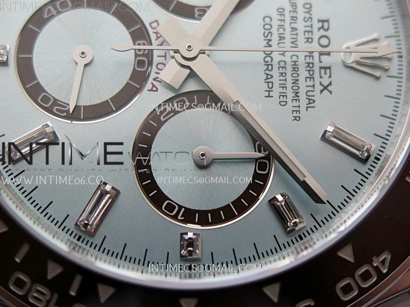 Daytona 126506 904L SS VSF 1:1 Best Edition Ice Blue Dial Diamond Markers on 904L SS Bracelet Super Clone Asian 4131