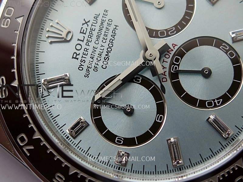 Daytona 126506 904L SS VSF 1:1 Best Edition Ice Blue Dial Diamond Markers on 904L SS Bracelet Super Clone Asian 4131