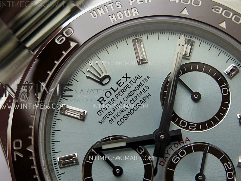 Daytona 126506 904L SS VSF 1:1 Best Edition Ice Blue Dial Diamond Markers on 904L SS Bracelet Super Clone Asian 4131