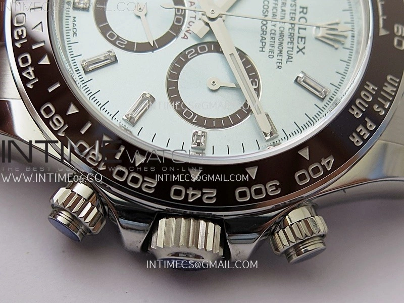 Daytona 126506 904L SS VSF 1:1 Best Edition Ice Blue Dial Diamond Markers on 904L SS Bracelet Super Clone Asian 4131