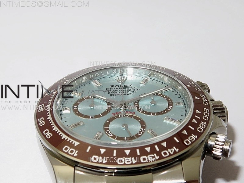 Daytona 126506 904L SS VSF 1:1 Best Edition Ice Blue Dial Diamond Markers on 904L SS Bracelet Super Clone Asian 4131