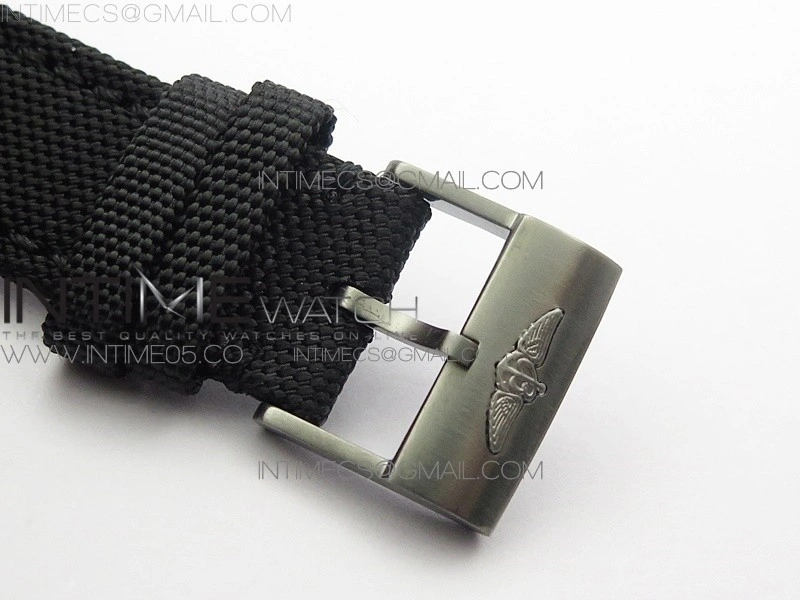 AVENGER Boutique Edition V17310 Dia Bezel Ti DLC 1:1 Best Edition Yellow Dial on Nylon Strap A2824